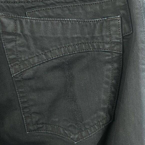 Robin’s Jean Mens Black Distressed Jeans w/ Studded Detail - Picture 7 of 16